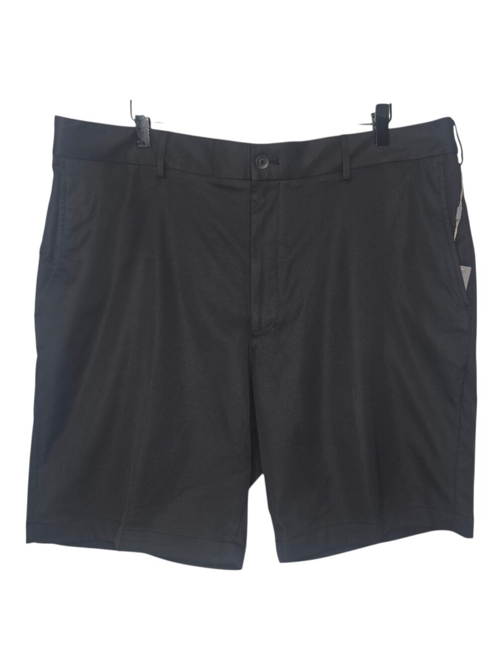 Walter Hagen Mens Pure Black Flat Front P11 Hagen 9" Golf Shorts Size 40
